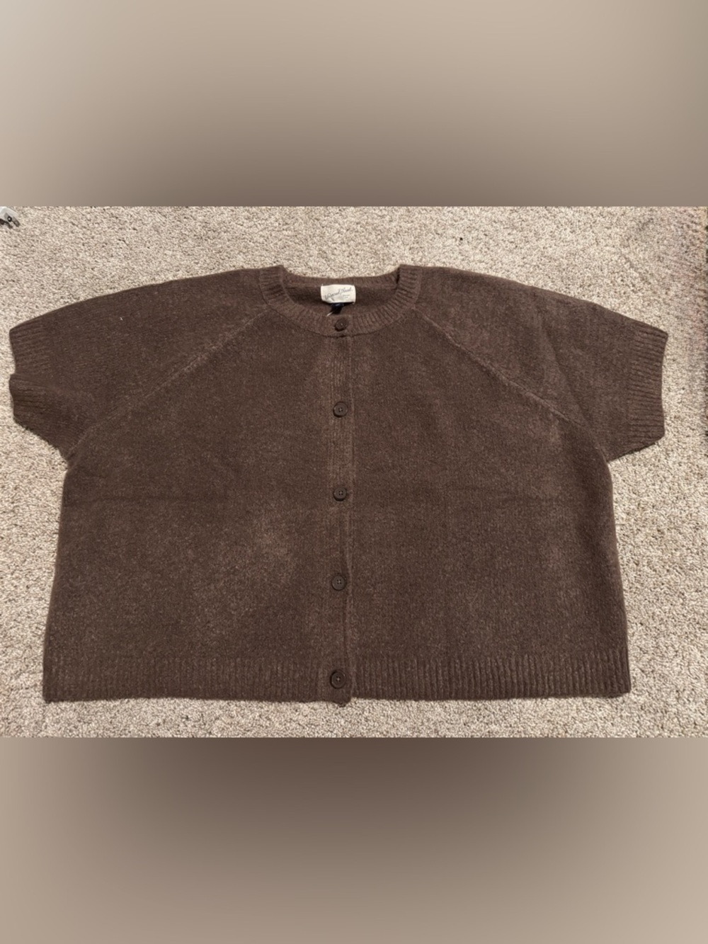 Women’s Brown Button-Up Sweater